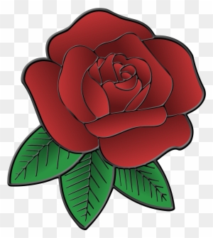 Big Image - Rose With Leaves Png