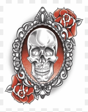Tinsley Transfers Temporary Gothic Tattoos, Angel Of - Goth Skull Tattoos