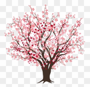 Cherry Blossom Tree Clip Art - Cherry Blossom Tree Drawing