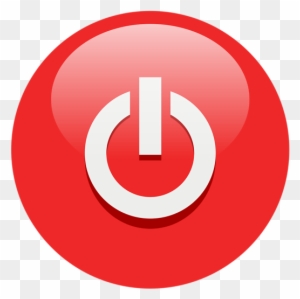 Illustration Of A Red Power Button Icon - Power Buttons