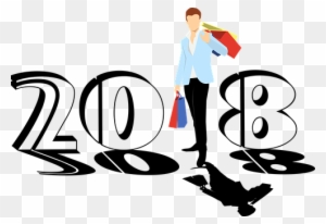 New Year, 2018, Bags, Colorful, Man - Wishing Happy New Year 2018