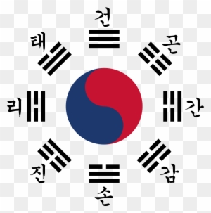 Korean Symbols - Clipart Best - Taegeuk Oh Jang Symbol