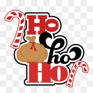 Ho Ho Ho Svg Scrapbook Title Shapes Christmas Cut Outs - Christmas Ho Ho Ho Png