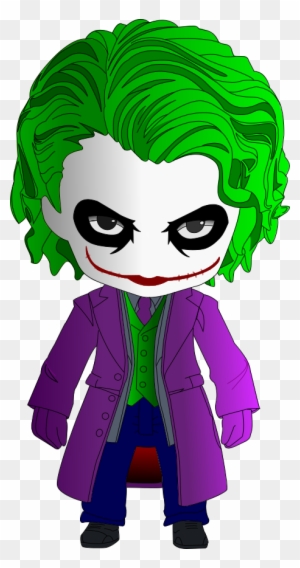 Chibi Joker By Invisibl3 - Heath Ledger Joker Chibi - Free Transparent ...