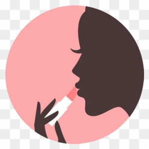 Cosmetics Silhouette - Make Up Girls Graphic Png