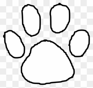 Tiger Paw Print Outline Clip Art At Clipart Library - White Tiger Paw Print