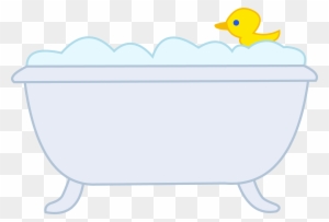 bathtub with bubbles clipart