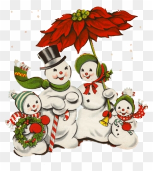 Image Du Blog Mamietitine - Vintage Snowman Christmas Clipart