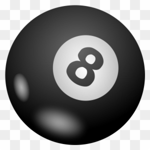 Vector Drawing Of Pool Ball - Magic 8 Ball