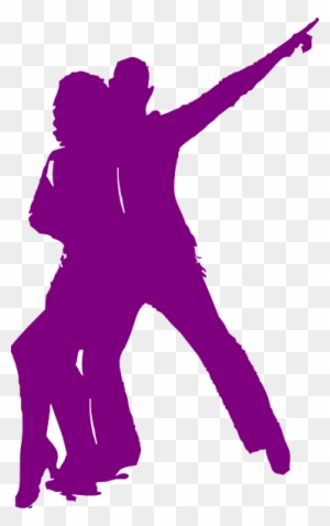 Tango Couples Clip Art At Clker - Dancing Silhouette Public Domain