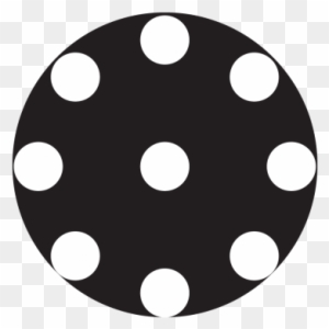 9 Circle Dots Monochrome Glass Gobo - Circle With 9 Dots
