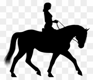 Woman Riding Horse Silhouette - Cowboy On Horse Silhouette