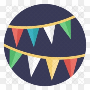 Bunting Flags Icon - Bunting