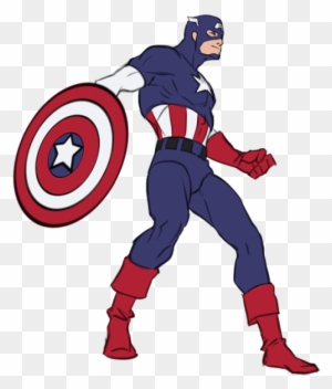 My 4 Year Old Brother Was Watching Me Draw In Photoshop - Full Body Captain America Sketch