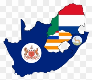 Flag Map Of South African Colonies - Flag Map Of South Africa