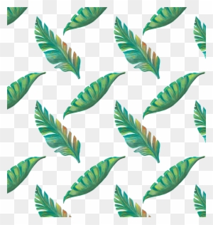 Leaf Tropics Drawing - Drawn Tropical Pattern Png