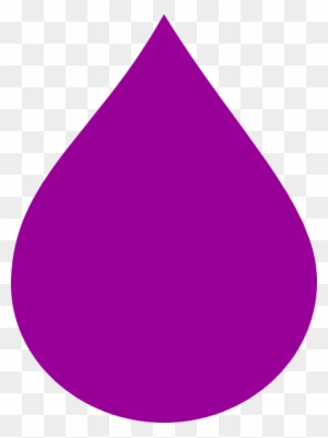 Teardrop Dark Purple Clip Art - Purple Raindrop Clipart
