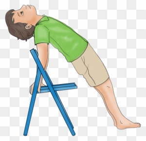 Reverse Plank Pose Using A Chair - Simple Yoga Poses In The Chair