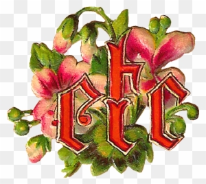 Isn't This A Pretty Bit Of Digital Monogram Clip Art - Qantu