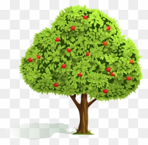 "enhancing The Lives Of Children In Our Care " - Cartoon Apple Tree Background
