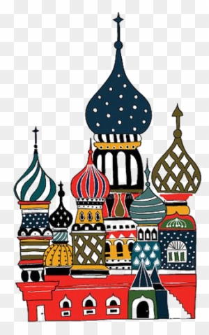 Moscow Kremlin Red Square Saint Basils Cathedral Drawing - Saint Basil Cathedral Illustration