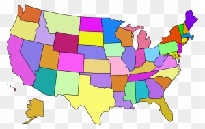 United States Clip Art Download - Capitals Picture Of The Us Map