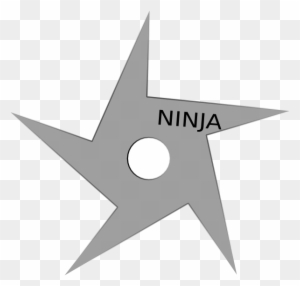 Ninja Star Clip Art At Clker - Ninja Throwing Star Template