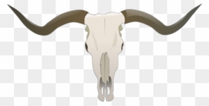 Clipart Longhorn Skull - Bulls Skull Tattoo Longhorn