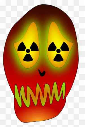 Free Skull And Nuclear Warning - Radioactive Symbol