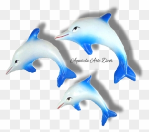 Cód-fa79 Trio Golfinhos 12 X 19 Cm - Common Bottlenose Dolphin