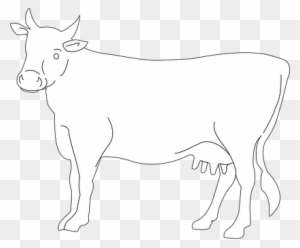 Cow, Cattle, Livestock, Farm, Animal - Cow Drawing Side View