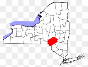 Map Of New York Highlighting Delaware County - Map Of New York
