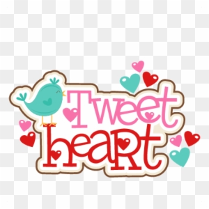 Tweet Heart Title Svg Scrapbook Cut File Cute Clipart - Miss Kate Cuttables Tweet Heart