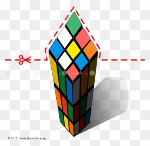Don't Forget That The Size Of Your Drawing Will Depend - 3d Rubiks Cube Illusion