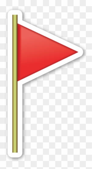 🚩 Triangular Flag Emoji, Red Flag Emoji