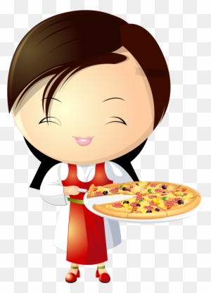 Pizza Chef Clip Art - Pizza Girl