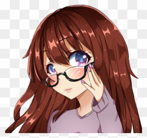 Anime Girl With Glasses By Yaazla - Anime Girl With Glasses