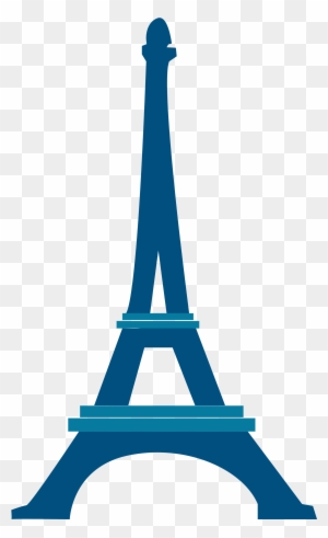 Blue Clipart Eiffel Tower - Eiffel Tower Adobe Illustrator