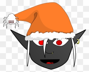 Christmas Drow Dark Elf Funny Clip-art Cilp Art - Christmas Dark Elf