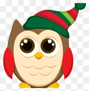 Christmas Owl Clipart Christmas Owl Clip Art Patterns - Owl Christmas Tile Coaster