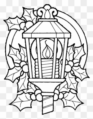 Christmas Lantern Coloring Pages 1 - Christmas Coloring Pages
