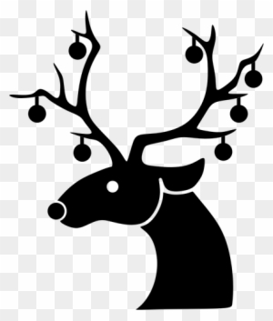 947 Christmas Reindeer Clipart Free Public Domain Vectors - Sequin Christmas Reindeer Oval Ornament