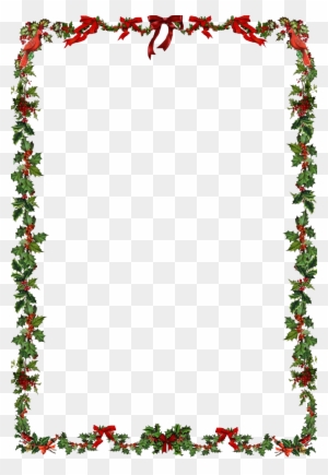 Christmas Frame Png Clipart - Word Document Christmas Border