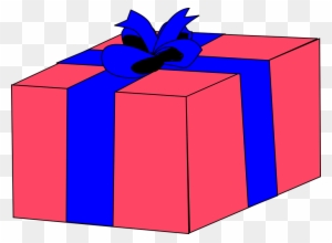 Gift Ribbon Box Pink Present Wrapped Christmas - Gift Box Clip Art
