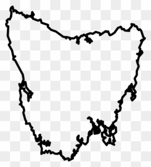 Australian Map Outline With States - Outline Map Of Tasmania