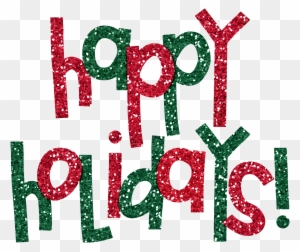 Happy Holidays Png - Red And Green Holiday