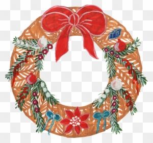 Free Download - Christmas Corner Wreath Transparent