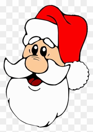 Noel Christmas Merry Christmas Red Santa Claus - Father Christmas Cartoon Face