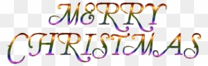 Transparent Merry Christmas With Presents Png Clipart - Merry Christmas Text No Background