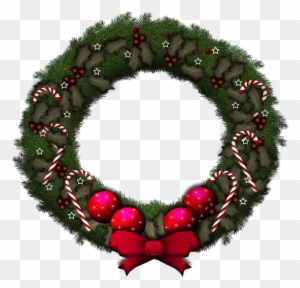 Advent Wreath, Christmas, Wreath - Bulldog Christmas Wreath Round Pendant Necklace